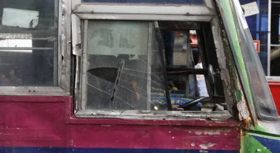 Photos of rundown buses, minibuses operating in Dhaka city. Photo: Ahadul Karim Khan/Dhaka Tribune