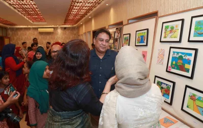 Art exhibitions by students were among the highlights of the event