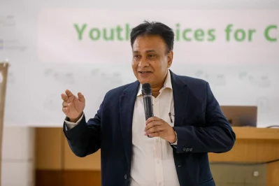 Prof Dr Md Hafizur Rahman, Focal, ICCCAD and Head, Department of Environmental Science and Management (DESM), IUB. Photo: Ahadul Karim Khan/Dhaka Tribune