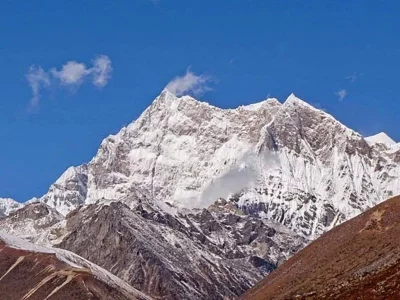 Gangkar Phuensum – the highest unclimbed mountain in the world that can be sighted from Dochu La on a clear sunny day. Photo: Dhaka Tribune