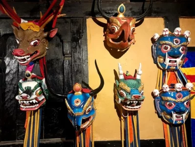 Artefacts at Simply Bhutan. Photo: Dhaka Tribune