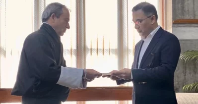 Bhutan Minister for Foreign Affairs and External Trade Lyonpo DN Dhungyel meets Tarique