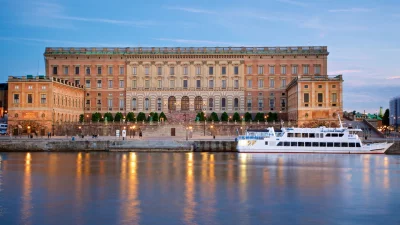The Royal Palace of Stockholm, the Swedish King`s official residence - one of Europe`s largest palaces