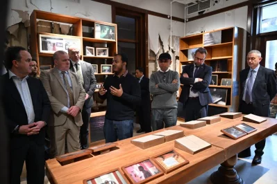 Foreign diplomats visit July Mass Uprising museum ahead of public opening, on February 2, 2026. Photo: Dhaka Tribune