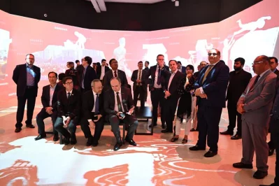 Foreign diplomats visit July Mass Uprising museum ahead of public opening, on February 2, 2026. Photo: Dhaka Tribune