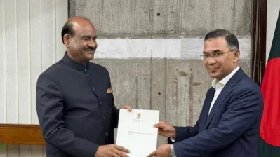 India&rsquo;s Lok Sabha Speaker Om Birla delivered a letter of greetings from Prime Minister Narendra Modi to Prime Minister Tarique Rahman.