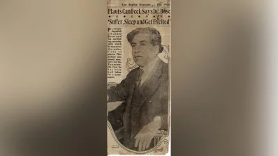 This Los Angeles Examiner clipping highlights Bose&rsquo;s revolutionary discovery that plants can &lsquo;suffer, sleep, and get excited&rsquo;. Photo: Dhaka Tribune/Collected