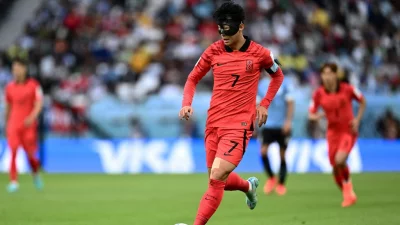 Why is South Korea's Son Heung-min wearing a mask at the 2022