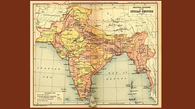 British Empire India Map