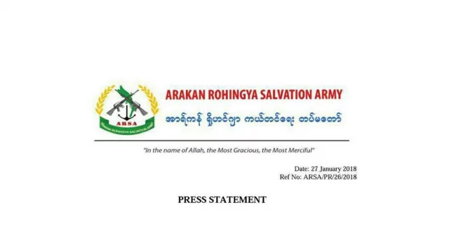 ARSA Myanmar has no intention of resolving the crisis