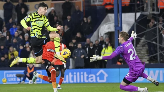 Arsenal player ratings vs Luton: David Raya has shocker but Kai Havertz  silences critics in thriller