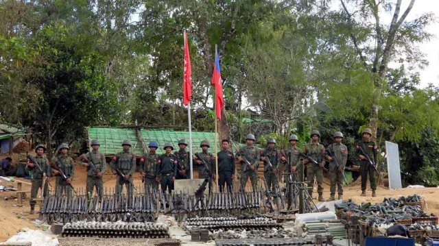 Myanmar rebel group claims control of town bordering India Bangladesh