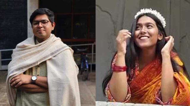 Combination of pictures shows Nahian Amin, left, and Lamisa Jannat. Photo: Collected