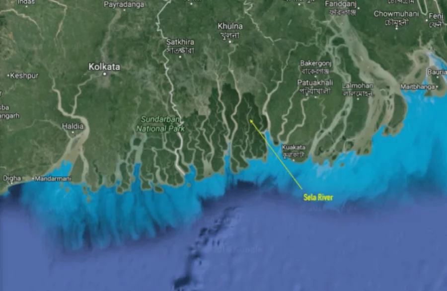 Sunderbans-map-with-Sela-river