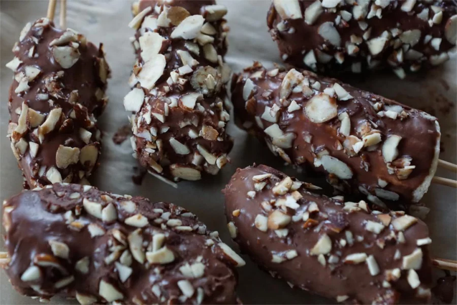 chocolate dipped bananas