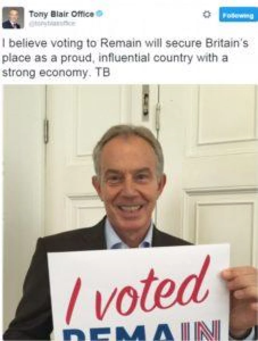 Tony Blair twitter