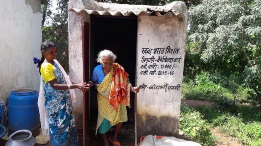 The toilet cost Mrs Yadav 22,000 rupees ($330; £271). Photo: BBC