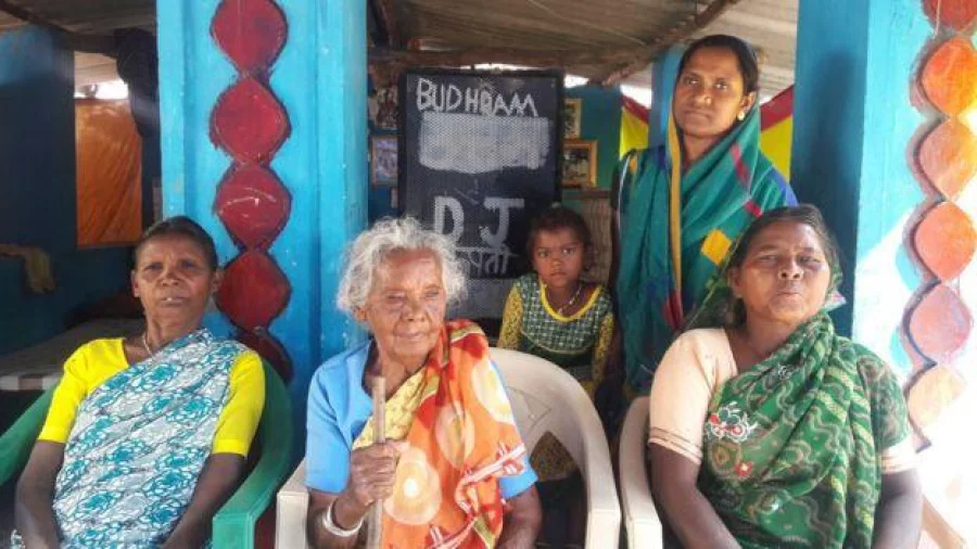 Mrs Yadav lives with her daughter-in-law and other members of her family. Photo: BBC