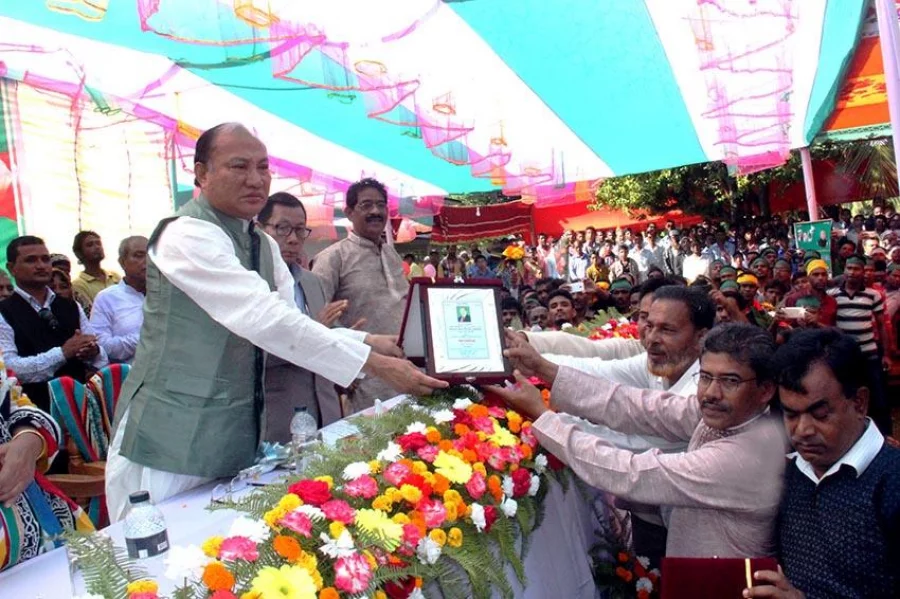 Longudu AL unit congratulate lawmaker Diponkar Takuldar 