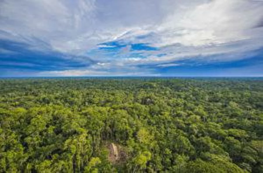 The area in the Brazilian state of Acre close to the Peruvian border where the longhouse was found. THE GUARDIAN