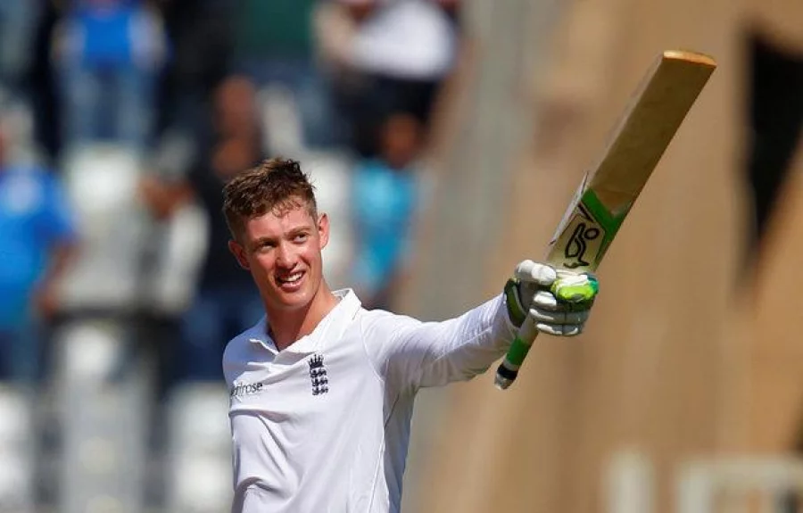 Cricket - India v England - Fourth Test cricket match - Wankhede Stadium, Mumbai, India - 8/12/16. England's Keaton Jennings celebrates his century. REUTERS/Danish Siddiqui
