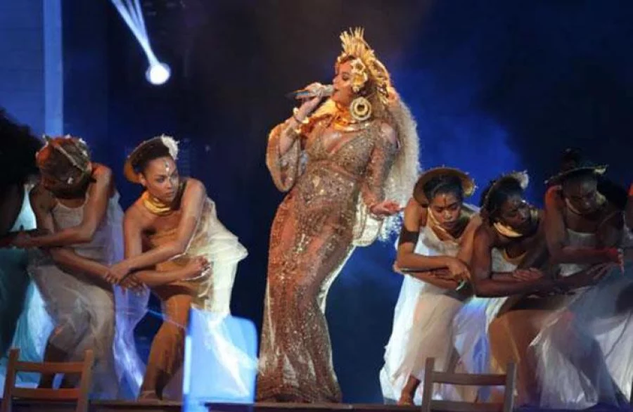 Beyonce is performing Love Drought from her nine-times Grammy-nominated album Lemonade/Reuters