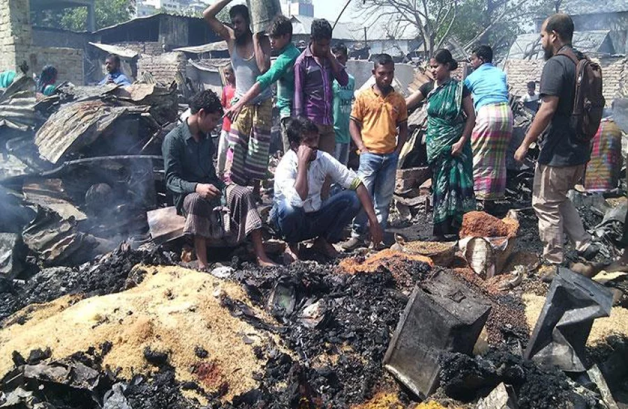 The fire in Korail on March 16 was the third time such an incident occurred at the slum in little over a year Abu Hayat Mahmud/DHAKA TRIBUNE