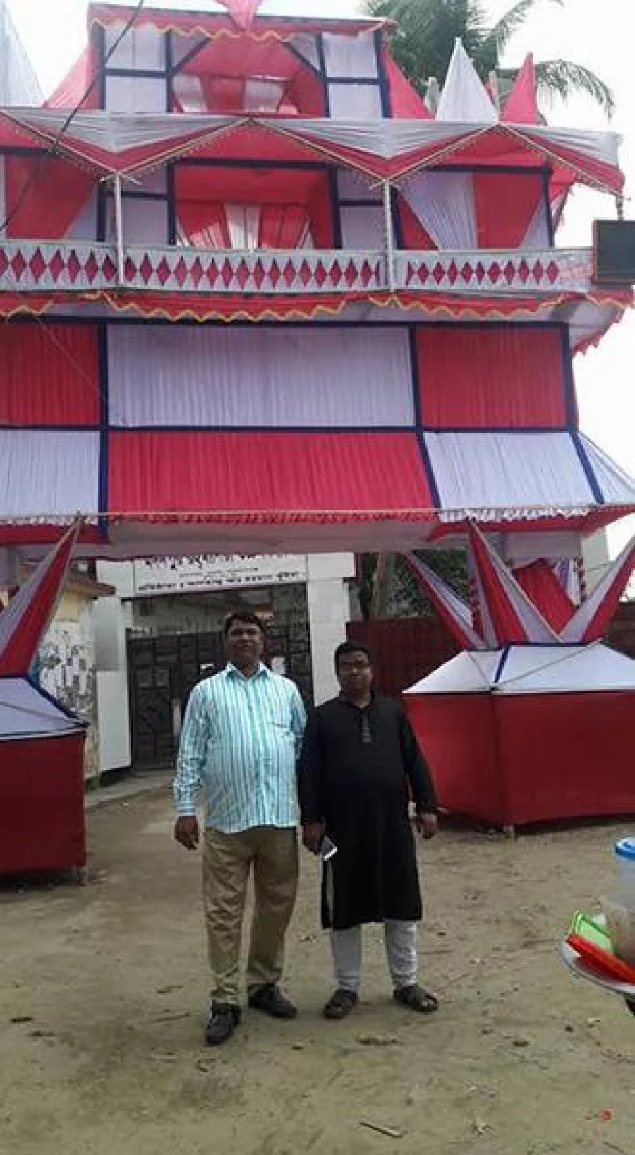 A large stage and other structures were being constructed for the wedding Dhaka Tribune