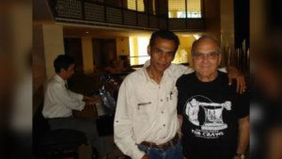 Razu Alauddin with Norman Thomas de Giovani
