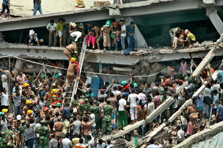 On April 24, 2013, an eight-storey building collapsed in Savar in one of the world’s deadliest industrial disasters Nashirul Islam / Dhaka Tribune 