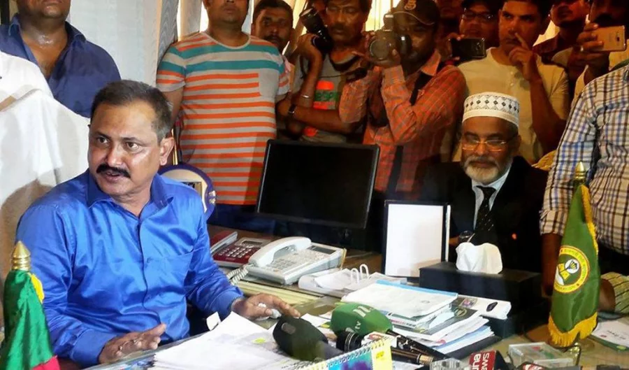 Mayor Bulbul at his office Dhaka Tribune