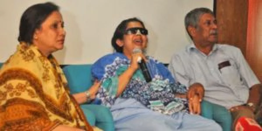 Rumana Monzur with her parents Courtesy