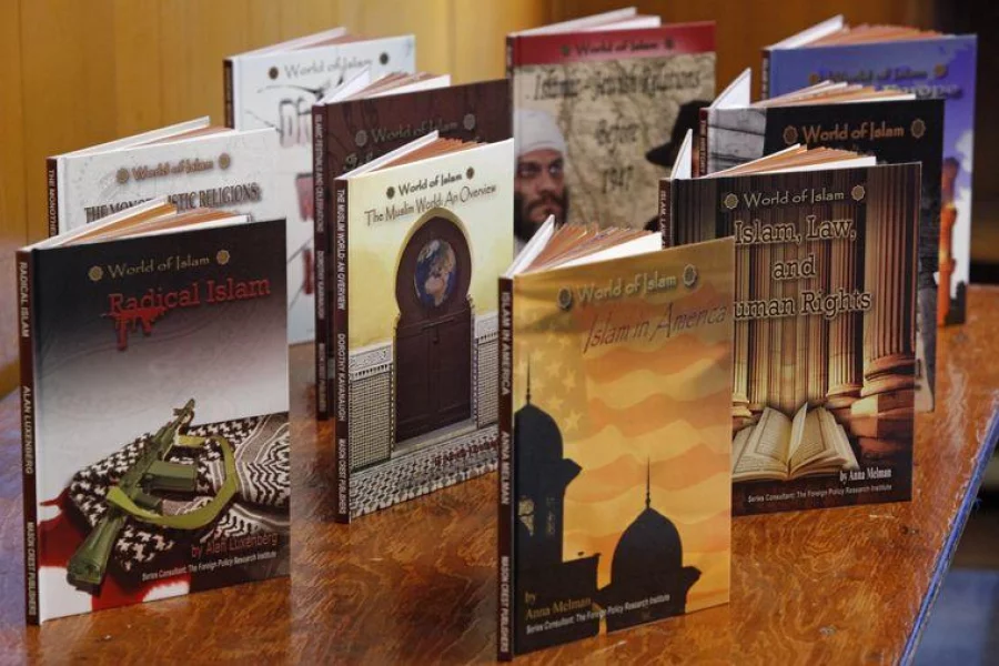 The Council on American-Islamic Relations claim these “World of Islam” books by Mason Crest Publishing contain misleading and inflammatory rhetoric against Islam. AP