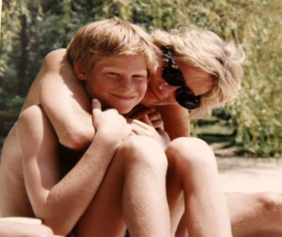 Britain's Prince Harry and the late Diana, Princess of Wales are seen in an undated photo released by Kensington Palace on July 23, 2017 Kensington Palace/Pool/ Handout via Reuters