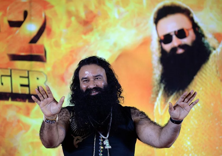 File photo of guru Gurmeet Ram Rahim Singh, who was convicted of raping two of his followers on August 25, 2017 AFP 