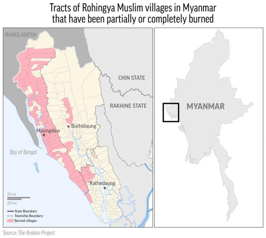 Rohingya Muslims being wiped off Myanmar s map