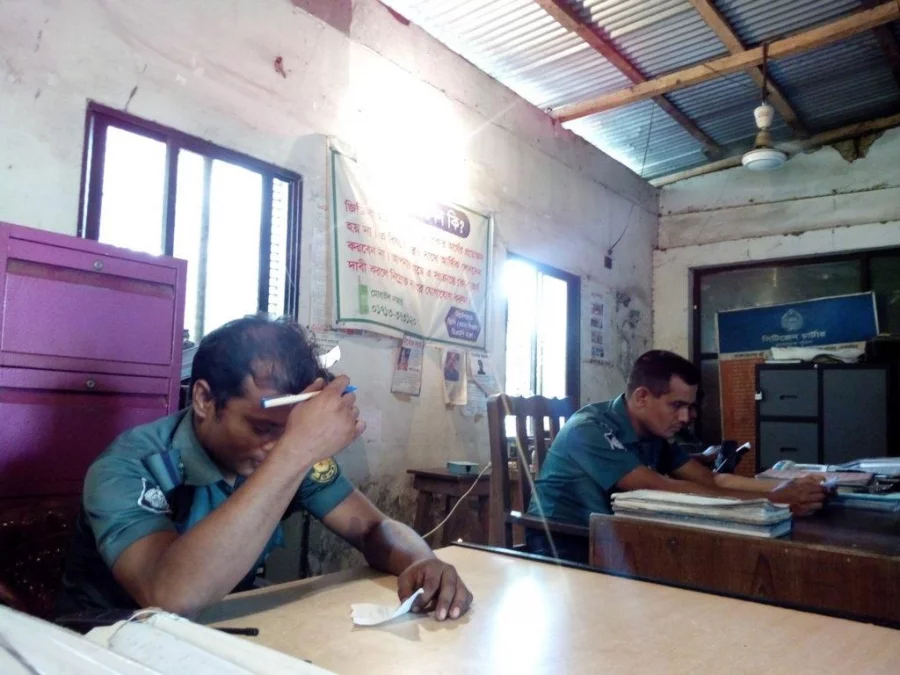 Shahbagh police station Sub-Inspector Zakaria Mustafa works at anytime of the day, irrespective of holidays Collected