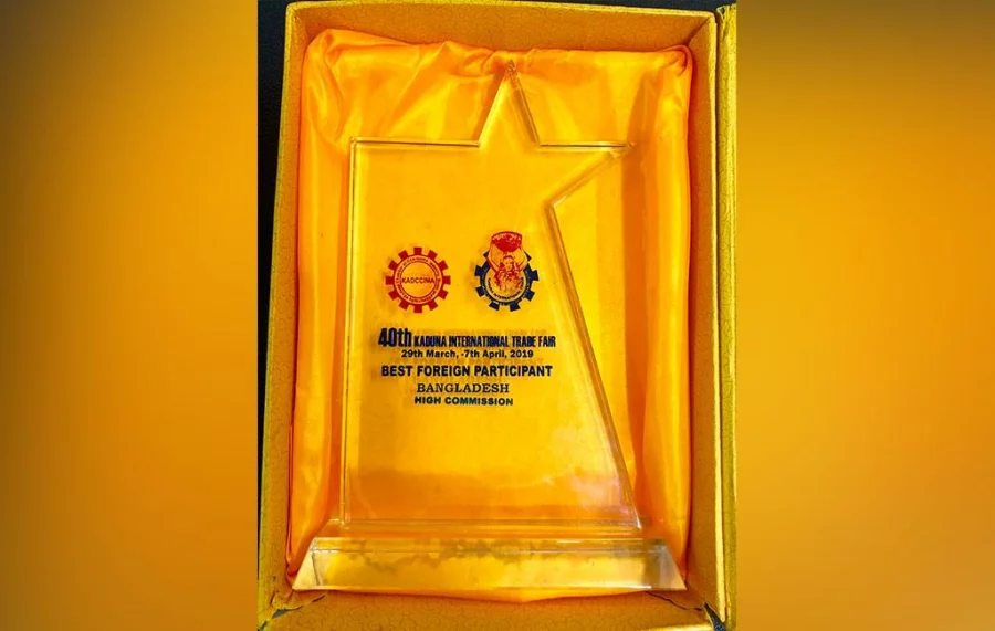Bangladesh wins 'Best Foreign Participant Award' in Nigeria trade fair