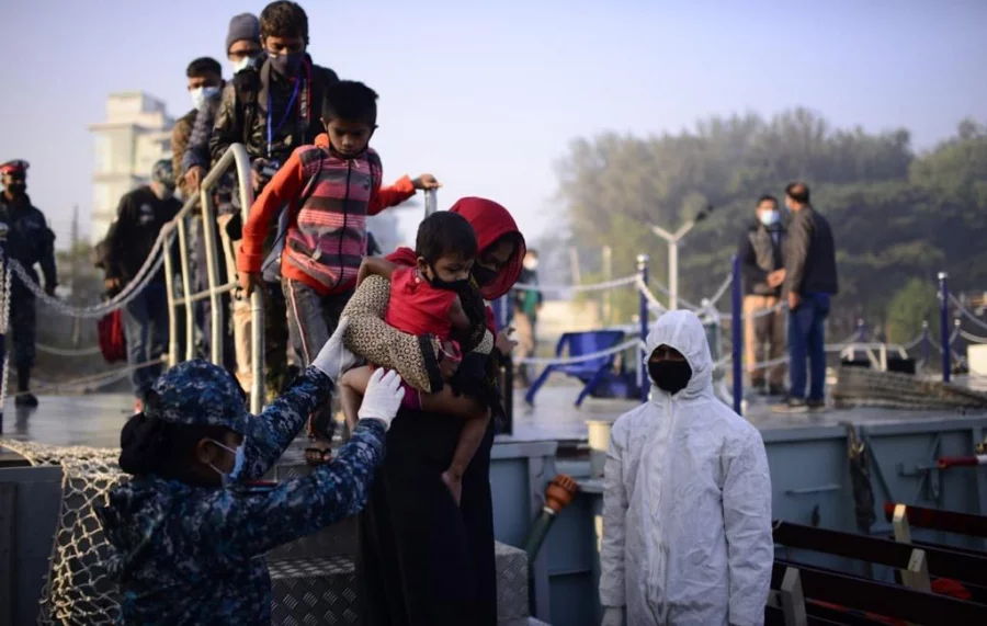 In Pictures Second Batch Of Rohingyas Moved To Bhashan Char