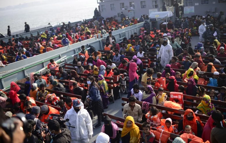 In Pictures Second Batch Of Rohingyas Moved To Bhashan Char