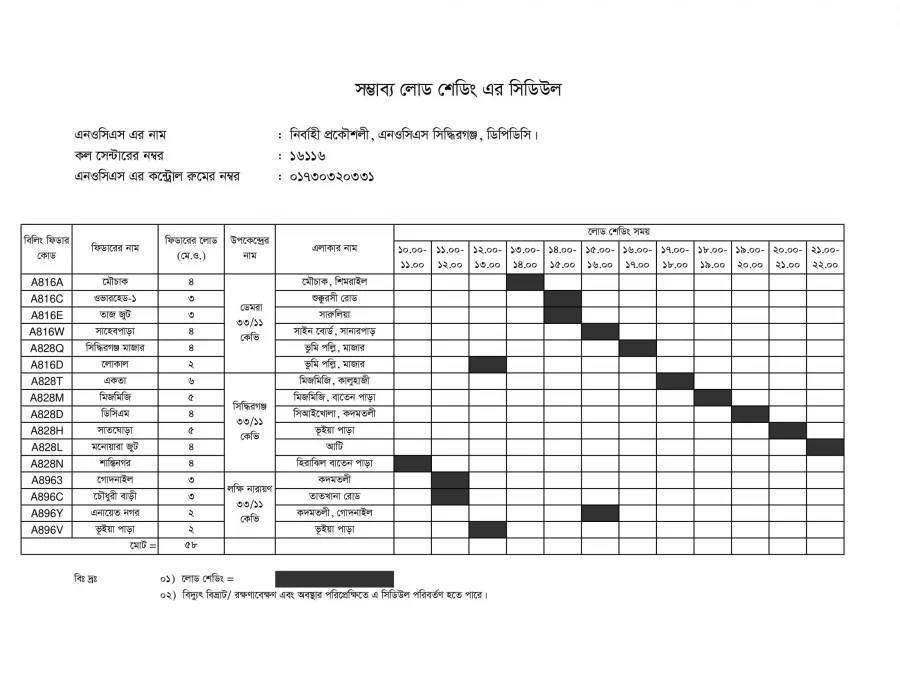 wedesday-s-loadshedding-timing-for-dpdc-areas